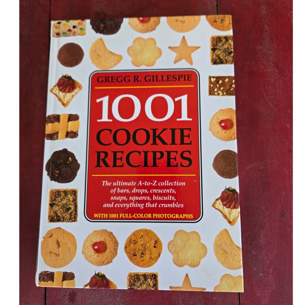 Vintage 1001 Cookie Recipes Hardcover Gregg Gillespie 1995 1st Edition